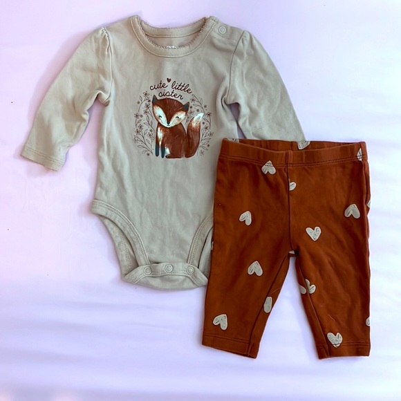 BABY GIRLS LONG SLEEVE PANT SET : SIZE 3 MONTHS - Picture 4 of 4